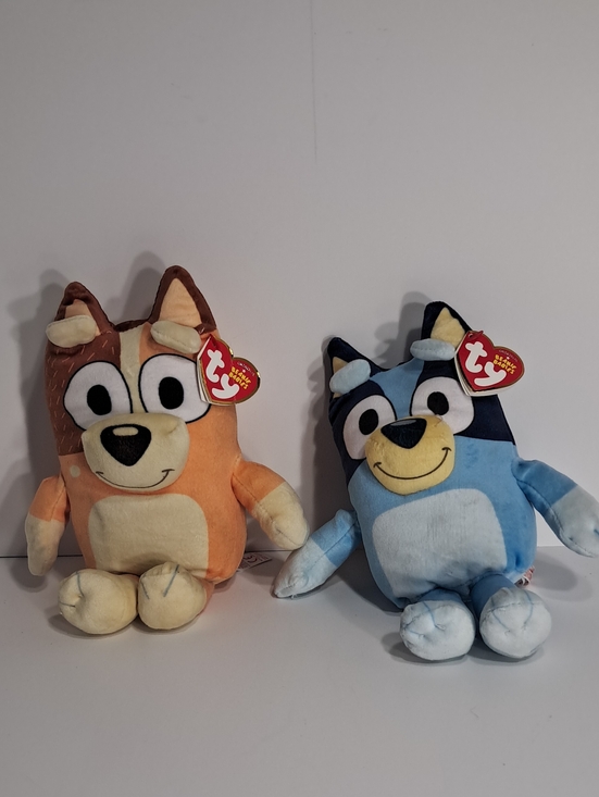 Ty Other - Ty Plush Duo - Orange & Light Blue Characters